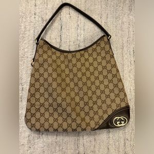 Gucci Canvas Britt Hobo